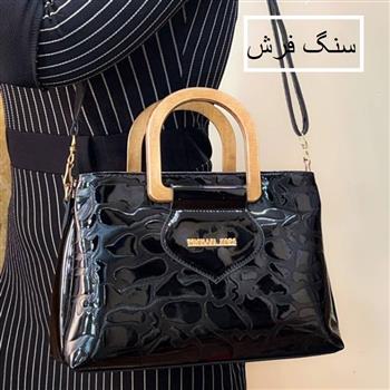 کیف زنانه-ورنی دسته چوبی-c13.jpg کد : 92434